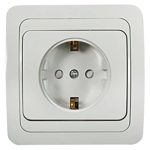 Розетка 1-м CLASSICO защ. шторки с заземл. 2028x бел. ASD / IN HOME 4690612000978 Розетка 1-м CLASSICO защ. шторки с заземл. 2028x бел. ASD / IN HOME 4690612000978